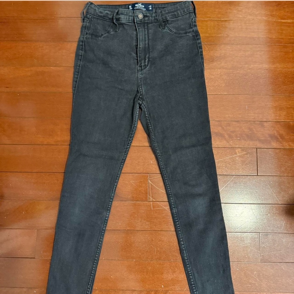 Hollister Women's Dark Gray Skinny Jeans